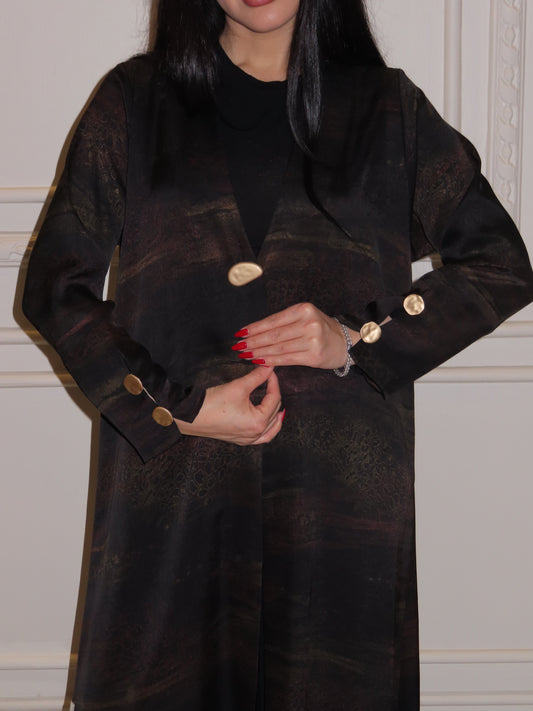 Print with gold buttons